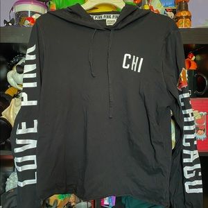 VS PINK Chicago crop hoodie